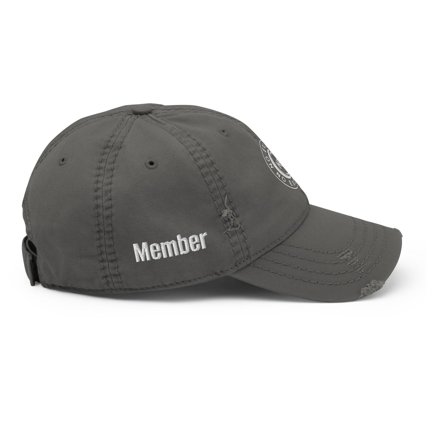 No Excuses Distressed Dad Hat