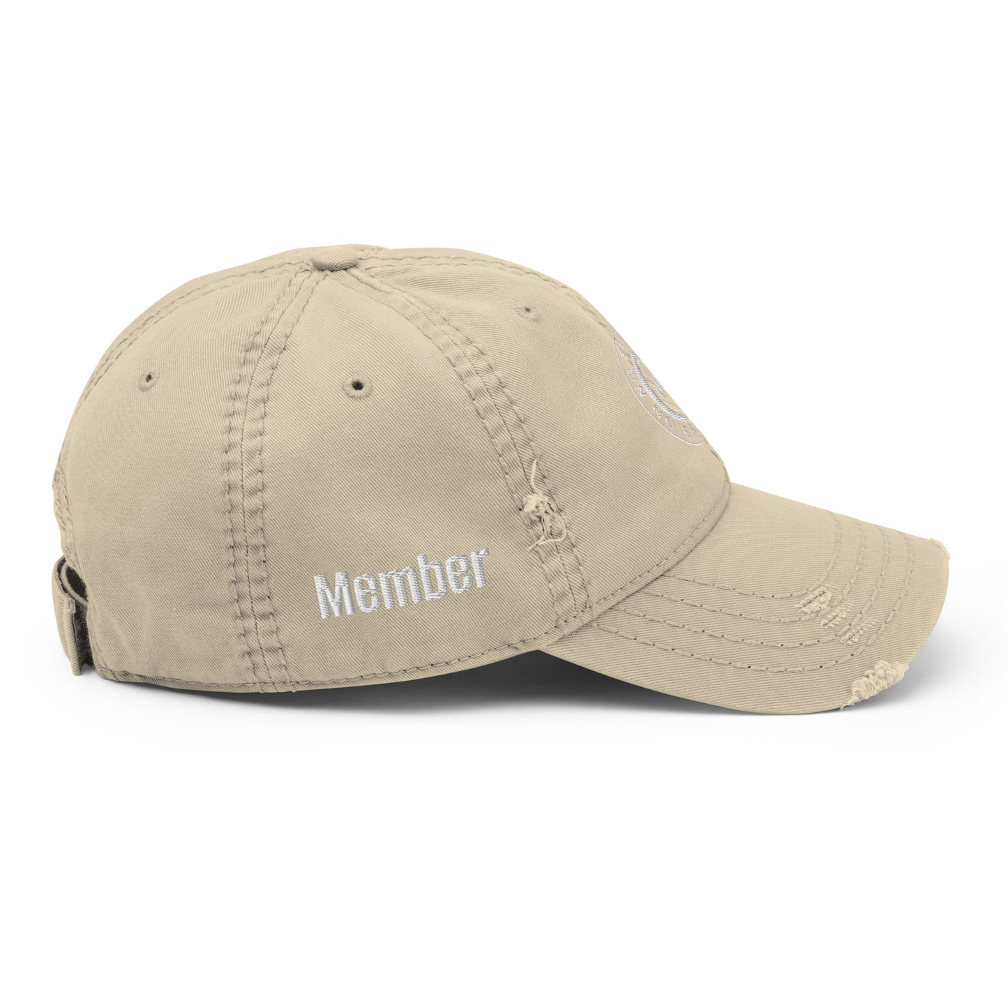 No Excuses Distressed Dad Hat
