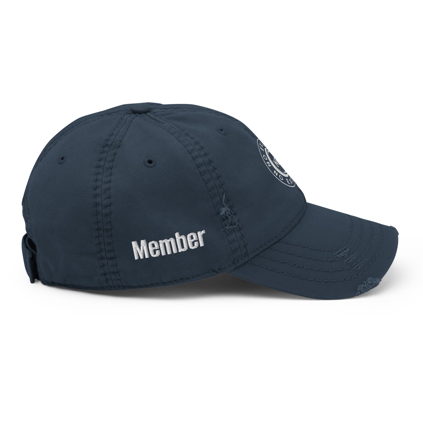 No Excuses Distressed Dad Hat