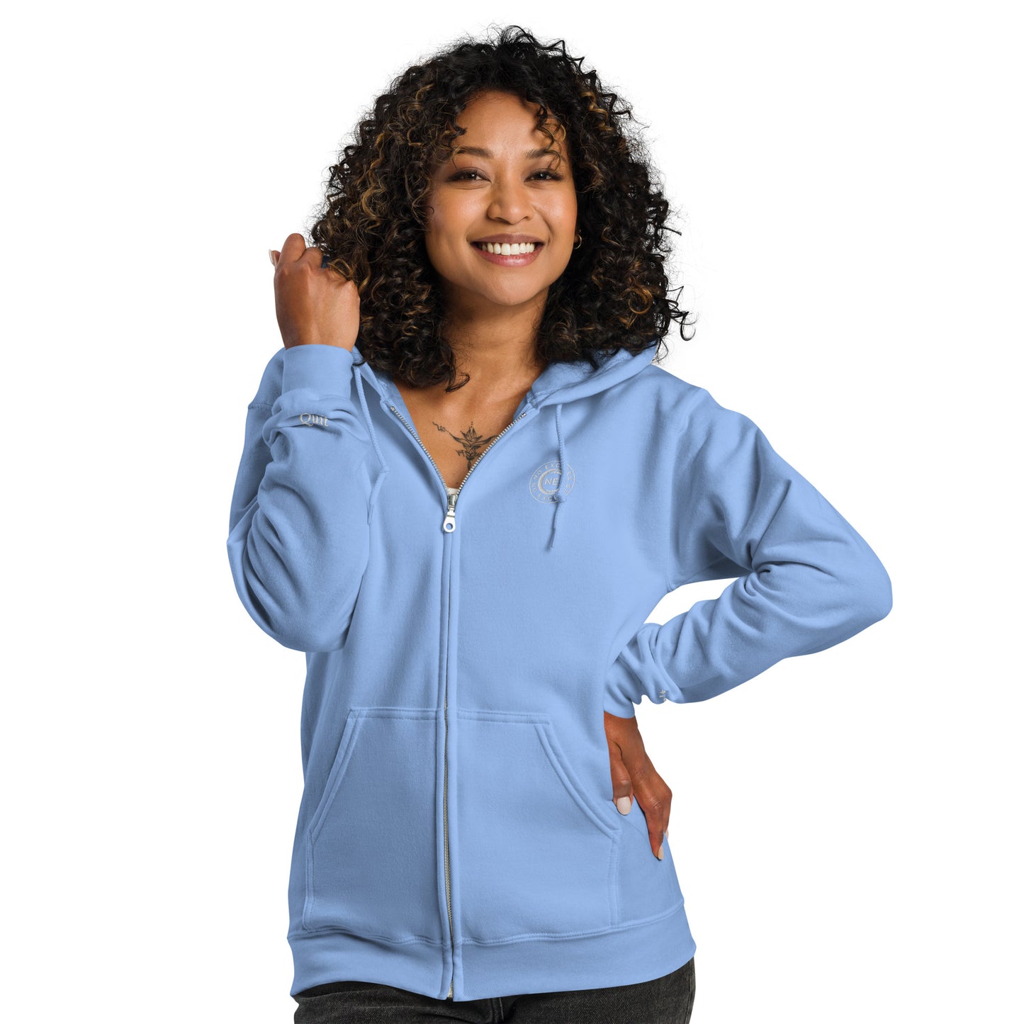 "Winter Blu" No Excuses Zip Hoodie