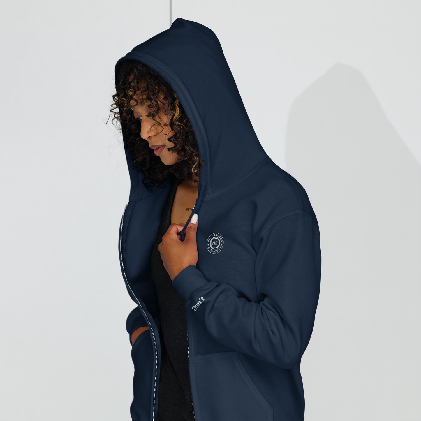 "Winter Blu" No Excuses Zip Hoodie