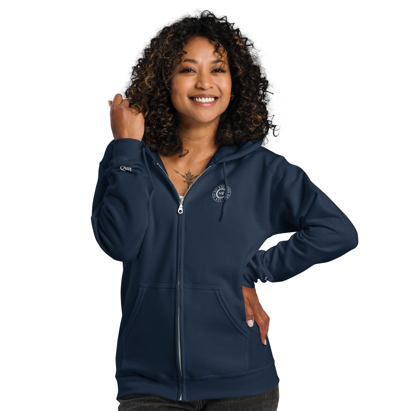 "Winter Blu" No Excuses Zip Hoodie