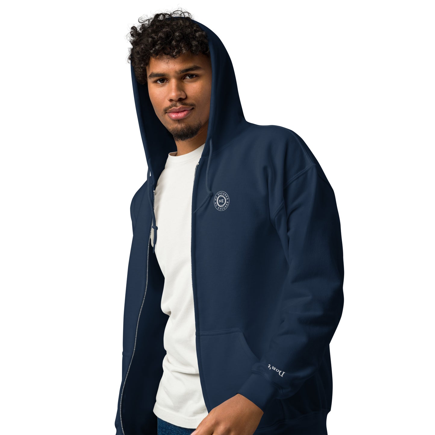 "Winter Blu" No Excuses Zip Hoodie
