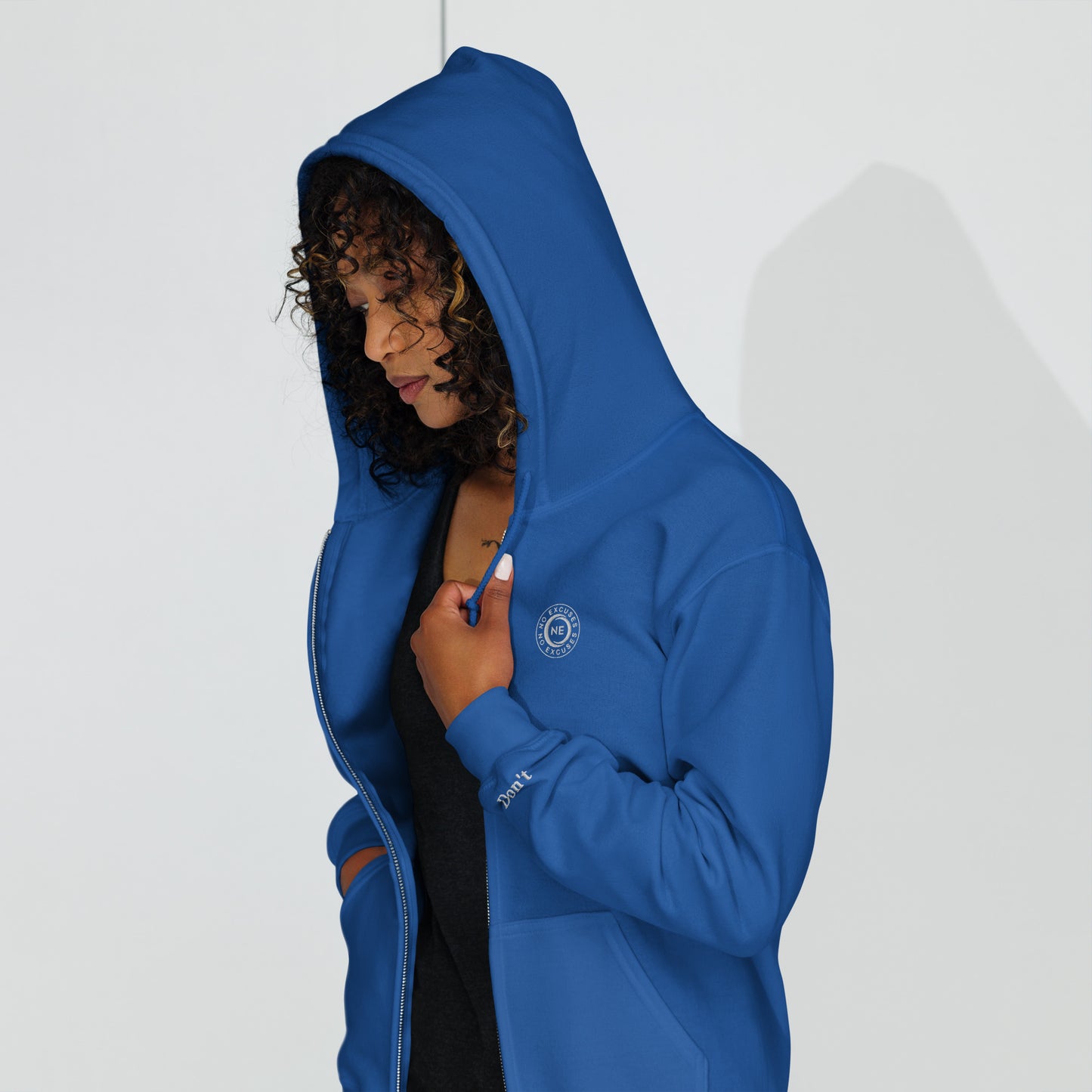 "Winter Blu" No Excuses Zip Hoodie