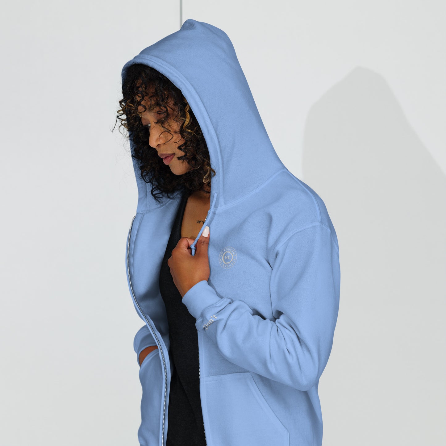 "Winter Blu" No Excuses Zip Hoodie