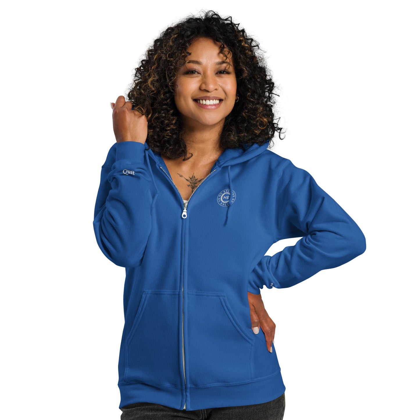 "Winter Blu" No Excuses Zip Hoodie